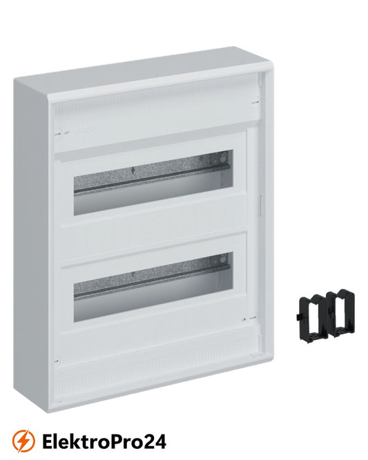 Hager Kleinverteiler VA24CN volta, Aufputz, 2x12 PLE, IP30, Schutzklasse II, ohne Tür