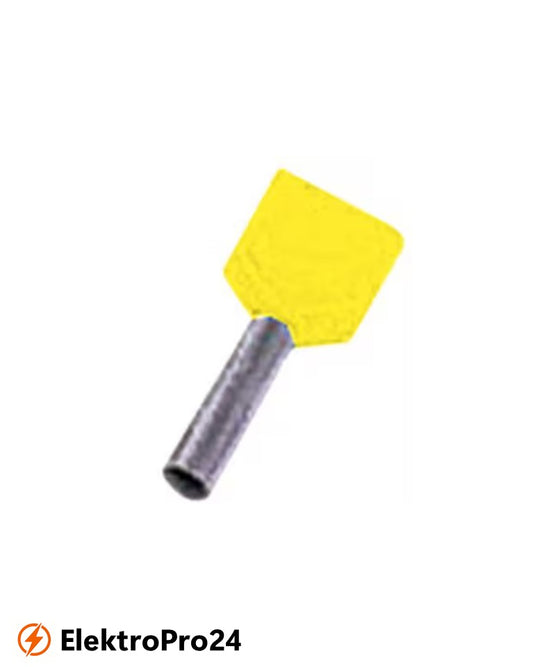 Zwillingsaderendhülse Intercable Tools 2x6qmm ICIAE614Z gelb