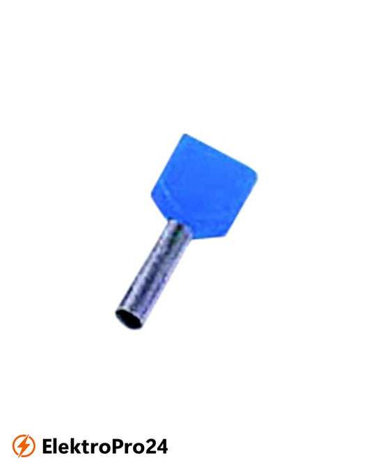 Zwillingsaderendhülse Intercable Tools 2x2qmm ICIAE210Z blau
