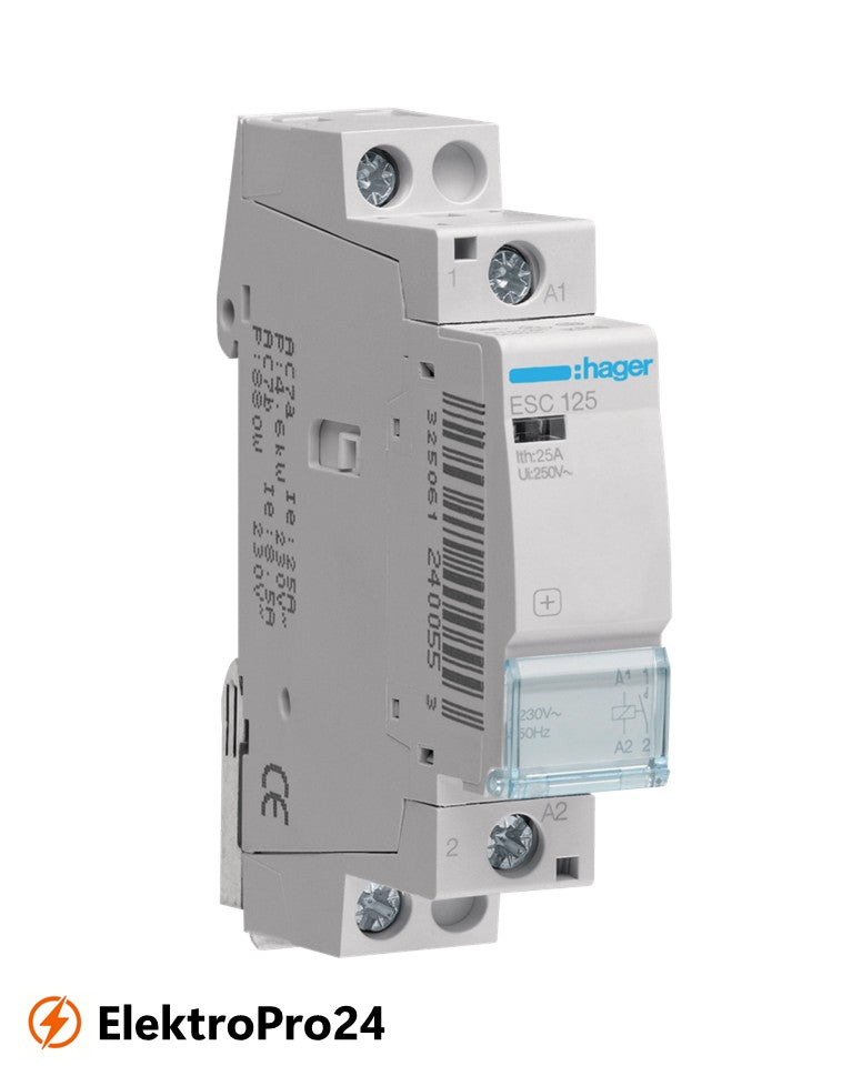 InstallationsSchütze Hager ESC125 25A 1S 230V