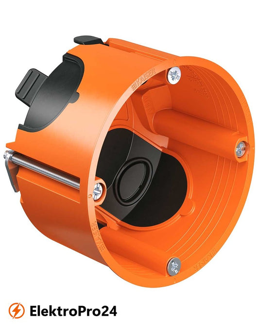 Kaiser 9263-22 Hohlwand Gerätedose O-range ECON® 63 luftdicht mit Geräteschrauben Tiefe 48 mm VPE 25 Stück
