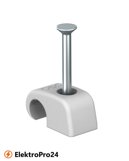 OBO Bettermann 2228440 Haft-Clip mit Nagel lichtgrau 2026 35 LGR SP VPE 200 Stück