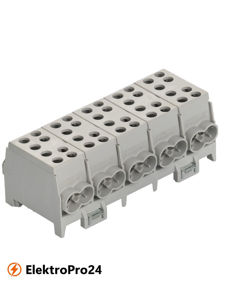 Hauptleitungsabzweigklemme 5polig 2x35mm²-2x25mm² je Pol IP20 3x L 1xPE 1xN