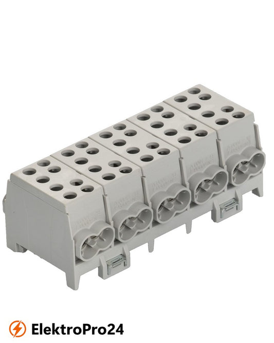 Hauptleitungsabzweigklemme 5polig 2x35mm²-2x25mm² je Pol IP20 3x L 1xPE 1xN