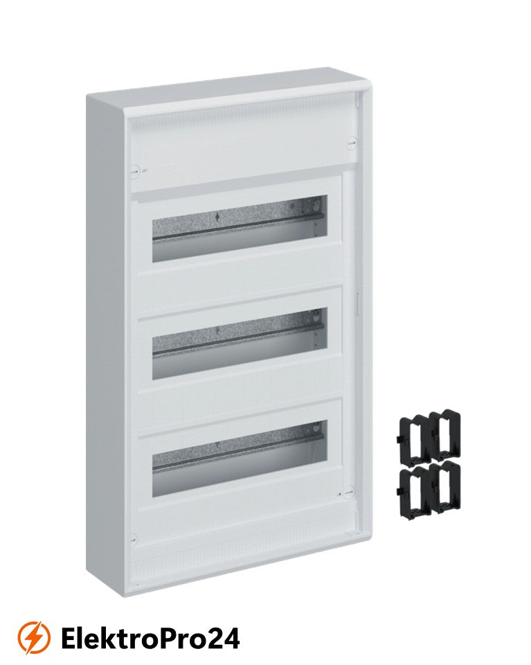 Hager Kleinverteiler VA36CN volta, Aufputz, 3x12 PLE, IP30, Schutzklasse II, ohne Tür