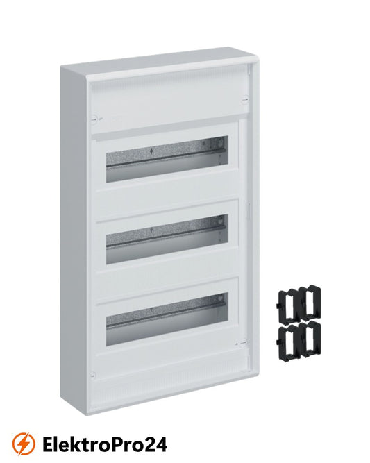 Hager Kleinverteiler VA36CN volta, Aufputz, 3x12 PLE, IP30, Schutzklasse II, ohne Tür