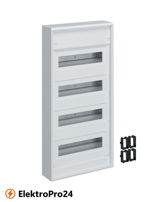 Hager Kleinverteiler VA48CN volta, Aufputz, 4x12 PLE, IP30, Schutzklasse II, ohne Tür